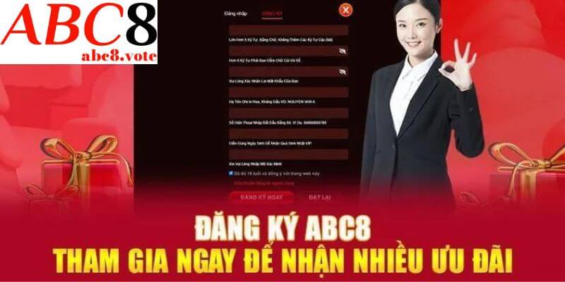 Tham gia đăng ký ABC8 nhận ưu đãi