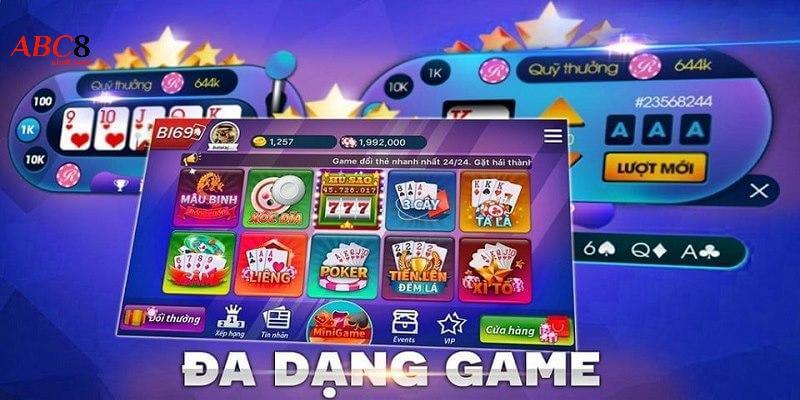 Danh sách game bài ABC8 “hot” nhất hiện nay